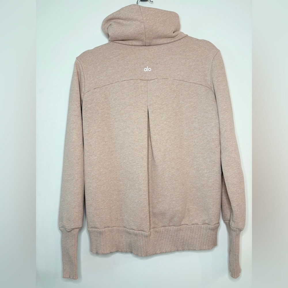 ALO Yoga blush beige cowl-neck sweater